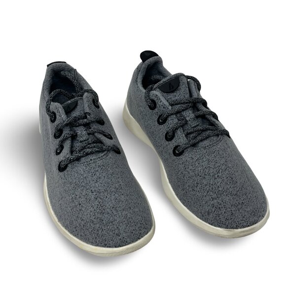 Pre-Owned ~ Allbirds Wool Runners | Mens 10US | Merino Wool | Gray & White - Picture 3 of 8